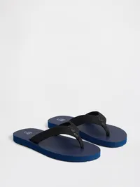 Kids Canvas Flip Flops - Uniform navy — view 2