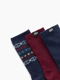 Kids Crew Socks (3-Pack) - Multi — view 2