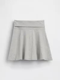Kids Foldover Skort - Heather grey — view 2