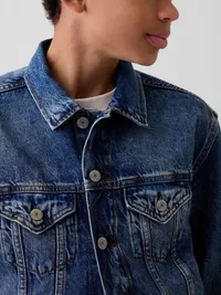 Kids Icon Denim Jacket - Medium wash — view 5