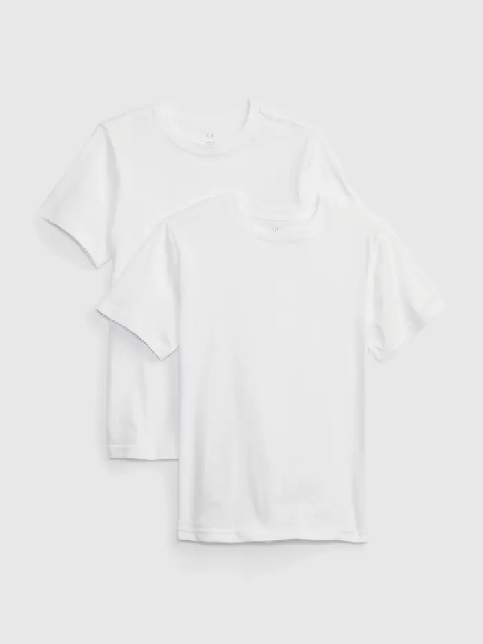 Kids Organic Cotton Undershirt (2-Pack) - White