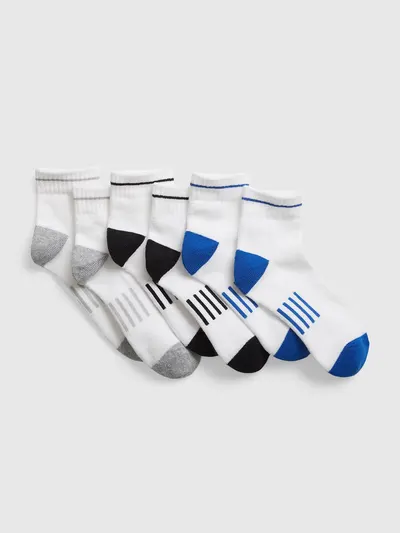Kids Quarter Crew Socks (3-Pack) - Multi