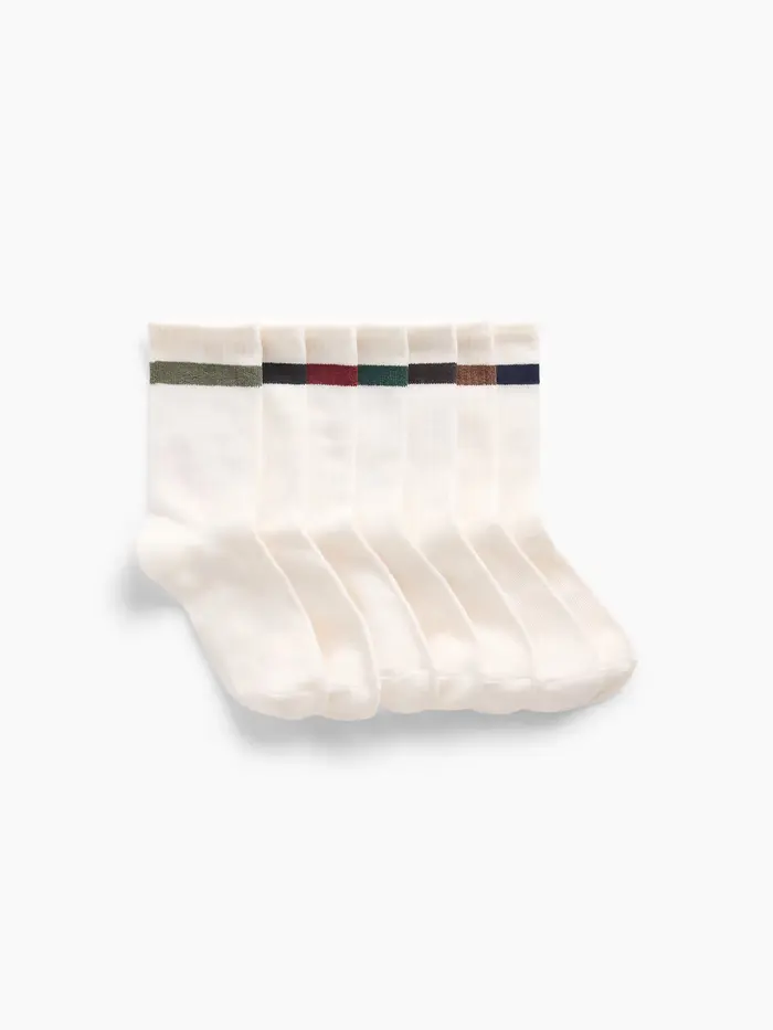 Kids Varsity Crew Socks (7-Pack) - Multi