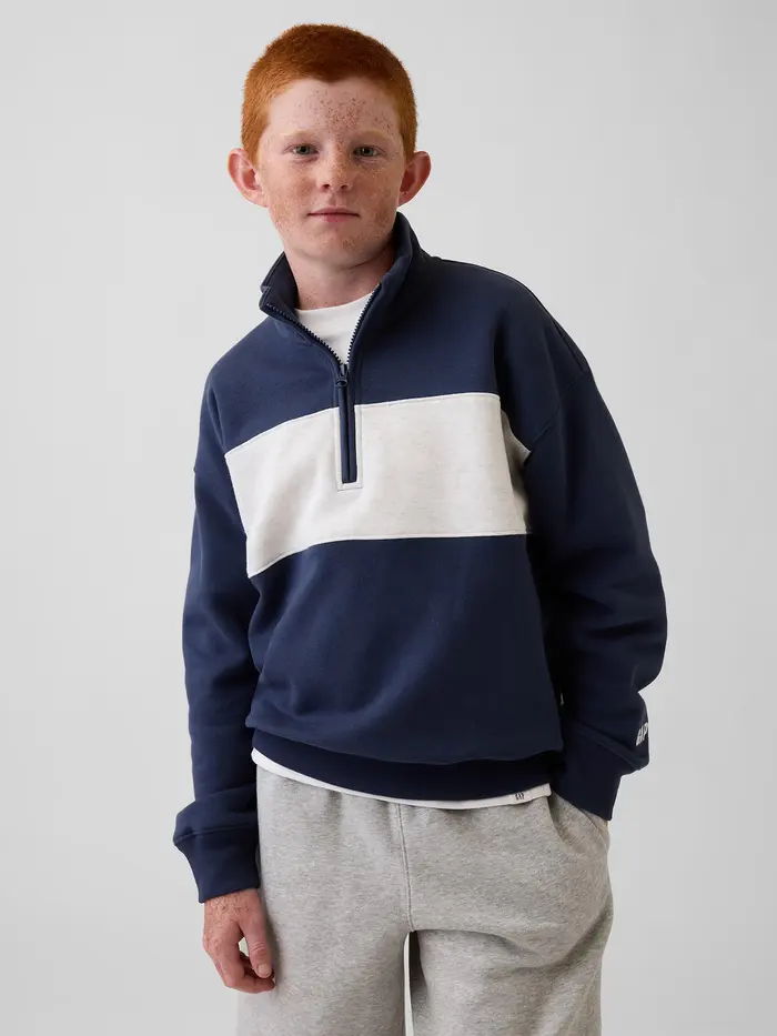 Kids VintageSoft Quarter-Zip Pullover - Vintage navy