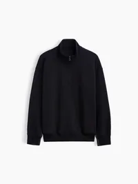 Kids VintageSoft Relaxed Quarter-Zip Pullover - Moonless night — view 5