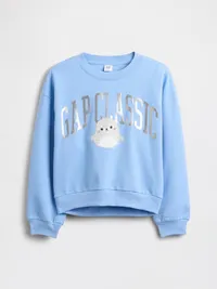 Kids VintageSoft Squishmallow Logo Sweatshirt - Wind blue — view 2