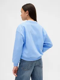 Kids VintageSoft Squishmallow Logo Sweatshirt - Wind blue — view 3
