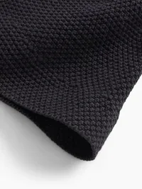 Knit Bucket Hat - Black — view 4