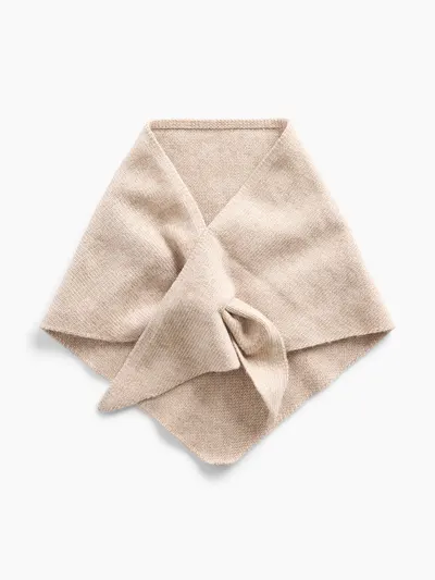 Knit Triangle Scarf - Cobblestone
