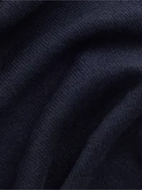 Knit Triangle Scarf - Navy uniform — view 3