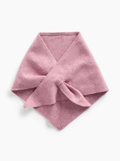 Knit Triangle Scarf - Wispy mauve
