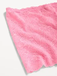 Lace Boyshort Underwear - Hydrangea Pink — view 3