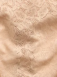Lace Thong - Blush beige — view 3