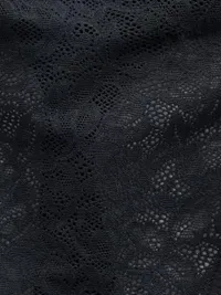 Lace Thong - True black — view 3