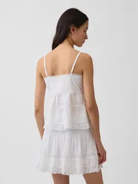 Lace-Trim Cami - Fresh white — view 3