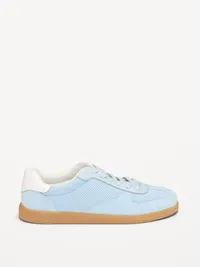 Lace-Up Sneakers - Light Blue — view 4
