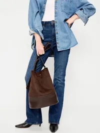 Large Preppy Bucket Bag - Earthen — view 2