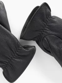 Leather Gloves - BLACK — view 2
