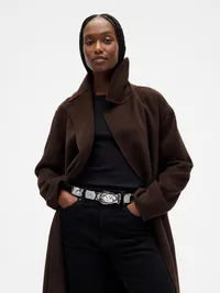 Leather Snake Print Belt - Snakeskin — view 2