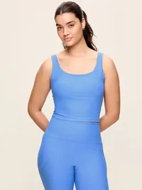 Light Support PowerSoft Longline Sports Bra - Cloisonne — view 4