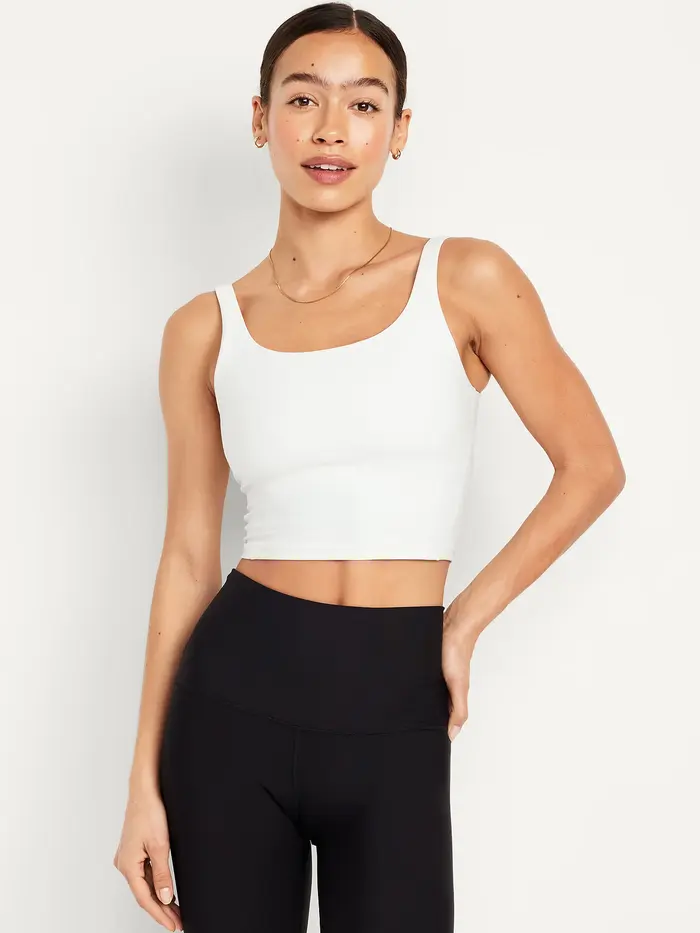 Light Support PowerSoft Longline Sports Bra - Magnolia