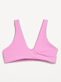 Light Support StudioSmooth Twist-Front Sports Bra - Orchid — view 3
