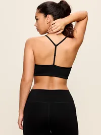 Light Support StudioSmooth Y-Back Sports Bra - Black Jack — view 5
