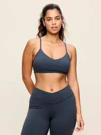 Light Support StudioSmooth Y-Back Sports Bra - Dusk Navy — view 3