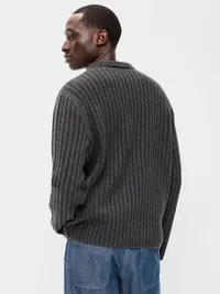 Long-Sleeve Polo Sweater - Panthers — view 2