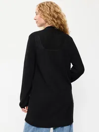 Longline Open-Front Wrap - Black Jack — view 2