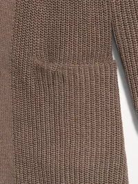 Longline Open-Front Wrap - Chocolate Malted — view 5