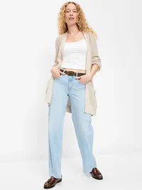 Longline Open-Front Wrap - Howlite — view 3