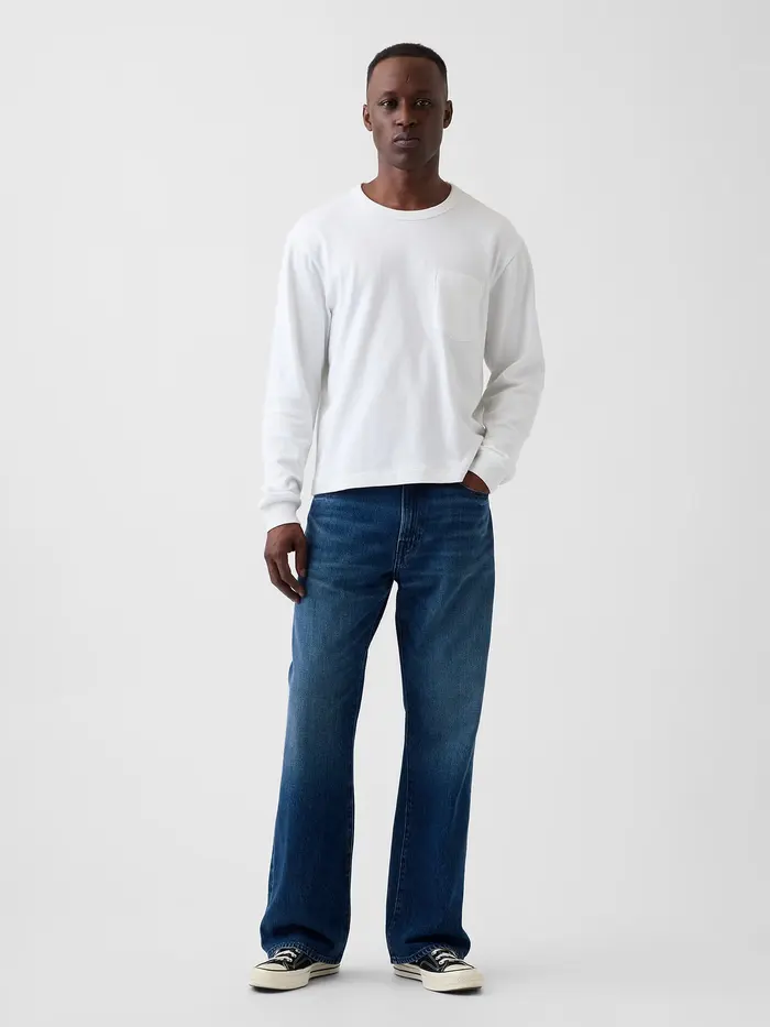 Loose Boot Jeans - Dark wash
