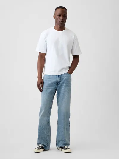 Loose Boot Jeans - Medium wash