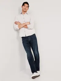 Loose Built-In Flex Jeans - Dark Faded — view 3