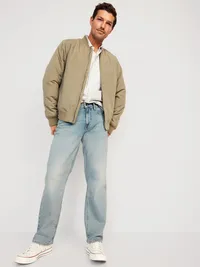 Loose Built-In Flex Jeans - Light Wash — view 3
