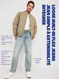 Loose Built-In Flex Jeans - Light Wash — view 5