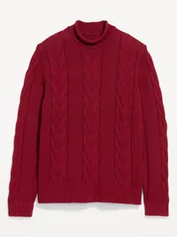Loose Cable-Knit Sweater - Emberglow — view 4