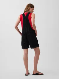 Loose Denim Shortalls - Basic black — view 2