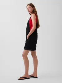 Loose Denim Shortalls - Basic black — view 3