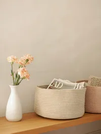 Lorena Canals Gram Storage Basket - Beige — view 5