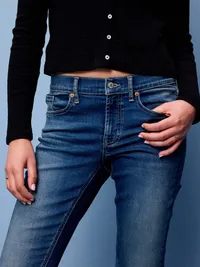 Low-Rise Boot-Cut Jeans - Esther — view 4