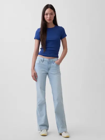 Low Rise Long & Lean Jeans - Light indigo