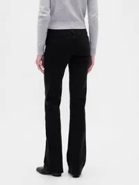 Low Rise Long & Lean Lace-Up Jeans - Basic black — view 4
