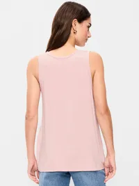 Luxe Sleeveless Top - Abalone Pink — view 2