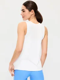 Luxe Sleeveless Top - Calla Lily White — view 2
