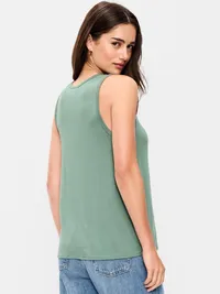Luxe Sleeveless Top - Herbal Green — view 2