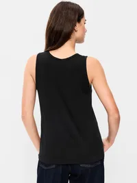 Luxe Sleeveless Top - Light Black Heather — view 2
