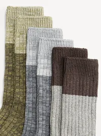 Marled Boot Socks 3-Pack - Blue Two Tone — view 2
