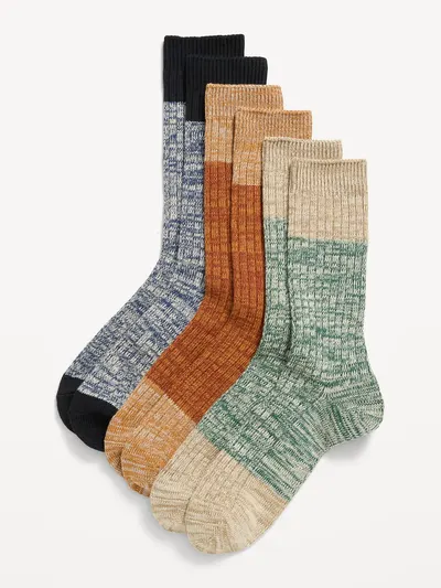 Marled Boot Socks 3-Pack - Rustic Two Tone